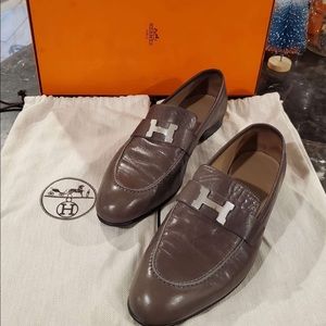 HERMÉS loafers US 8.5 Brown